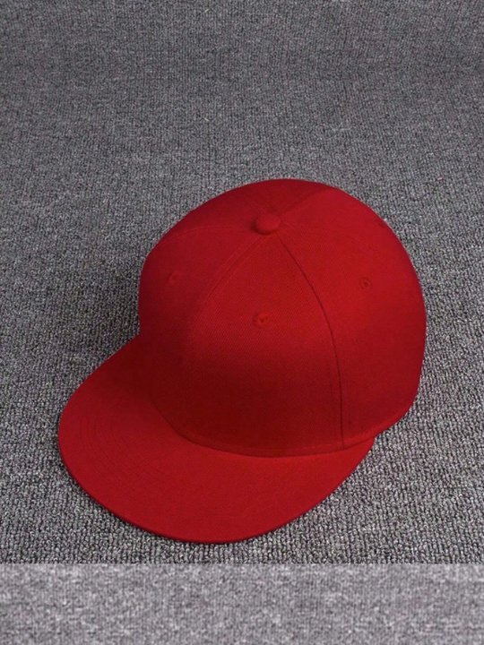 1pc Men's Multicolor Flat Brim Hip Hop Hat Flat Hat Trucker Cap Street Baseball Cap