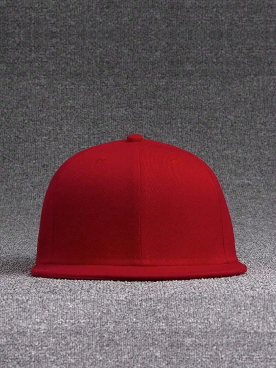 1pc Men's Multicolor Flat Brim Hip Hop Hat Flat Hat Trucker Cap Street Baseball Cap