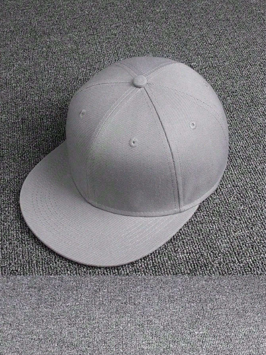 1pc Men's Flat Brim Multicolored Hip Hop Baseball Cap, Trucker Hat For Streetwear Style