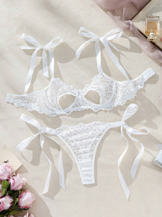 Women's Hollow Lace Sexy Underwear Set