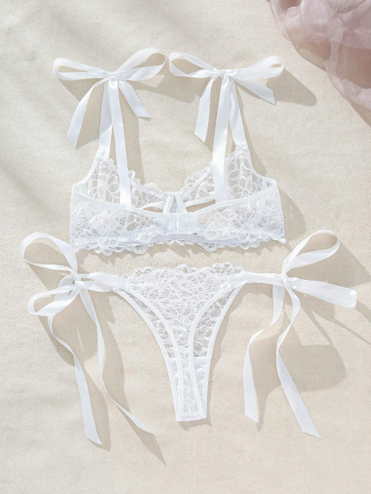 Women's Hollow Lace Sexy Underwear Set