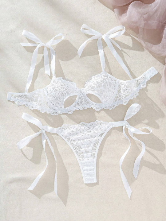 Women's Hollow Lace Sexy Underwear Set