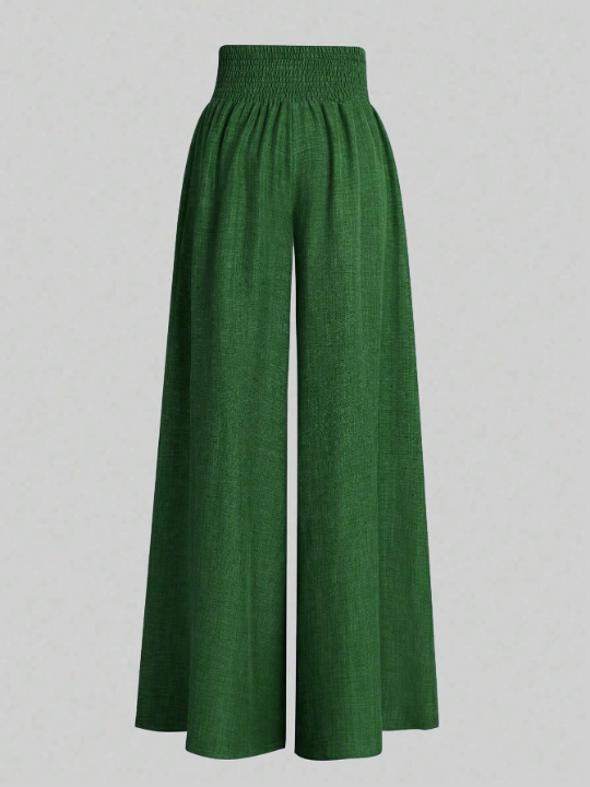 Women's Solid Color Wide Leg Pants