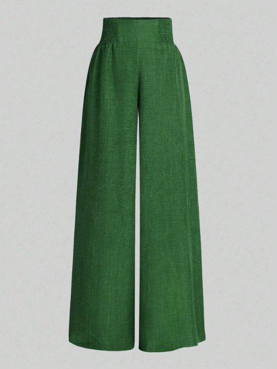 Women's Solid Color Wide Leg Pants