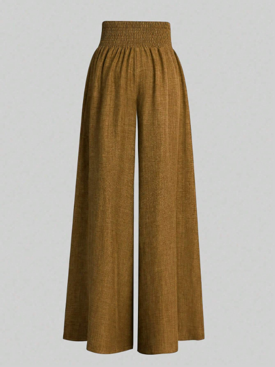 Women's Wide-Waisted Wide-Leg Trousers