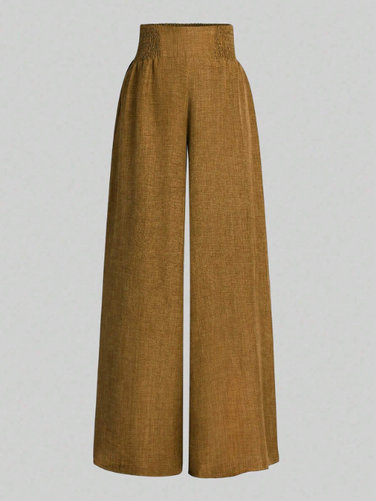 Women's Wide-Waisted Wide-Leg Trousers