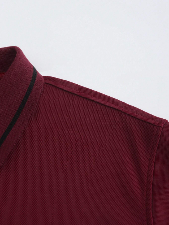 Men's Color-Block Polo Shirt