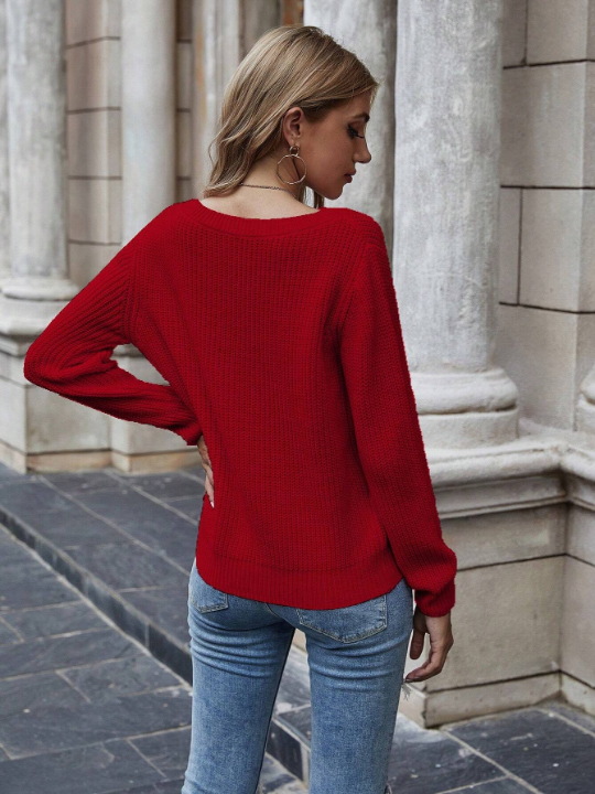 LUNE Crew Neck Long Sleeve Sweater