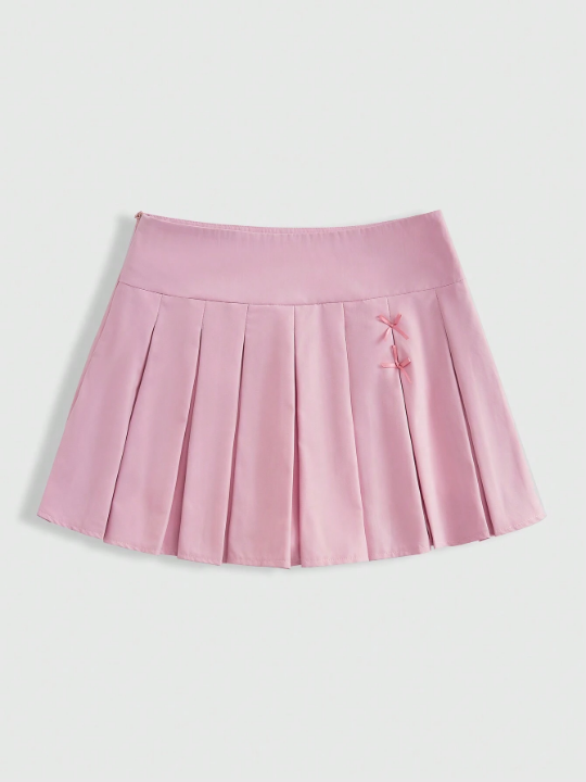 ROMWE Kawaii Ladies' Pleated Short Skirt