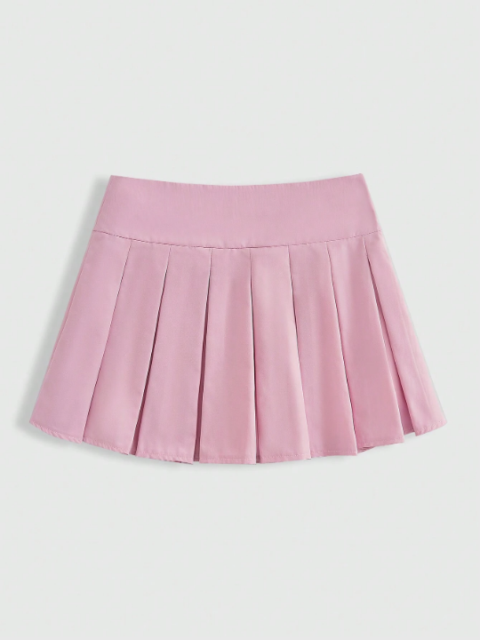 ROMWE Kawaii Ladies' Pleated Short Skirt