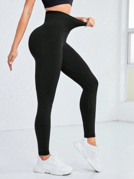 Yoga Basic Seamless High Elasticity Sports Leggings