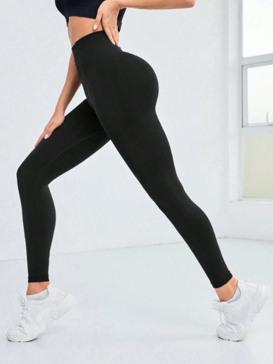 Yoga Basic Seamless High Elasticity Sports Leggings