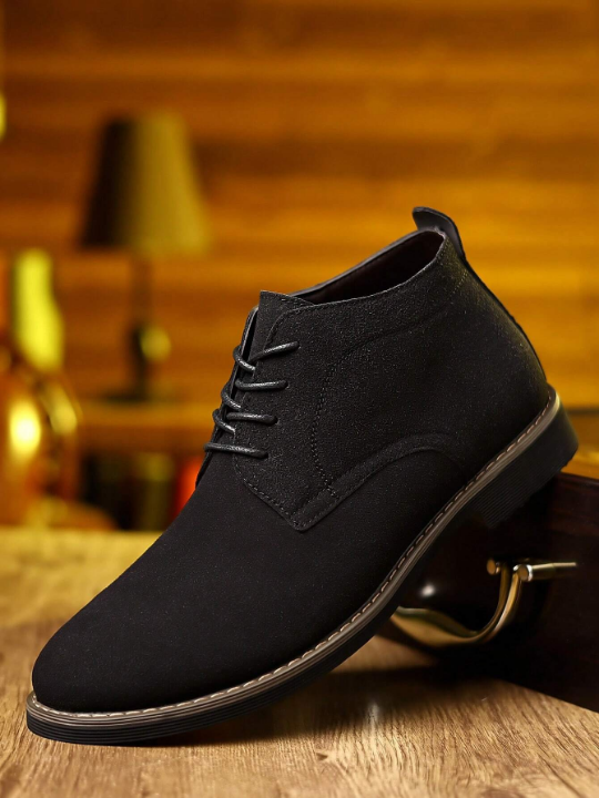 Men's Nubuck Casual Sneakers, Multiple Colors, Men's Large Size Fashion Trendy Suede Leather Shoes