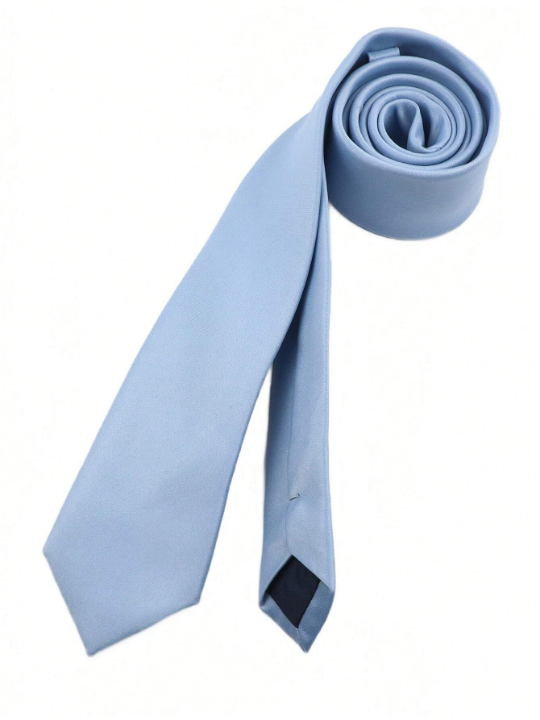 1pc Men's Versatile Soft Texture 6cm Skinny Necktie Made Of Polyester, Perfect For Daily Work, Weddings And Parties