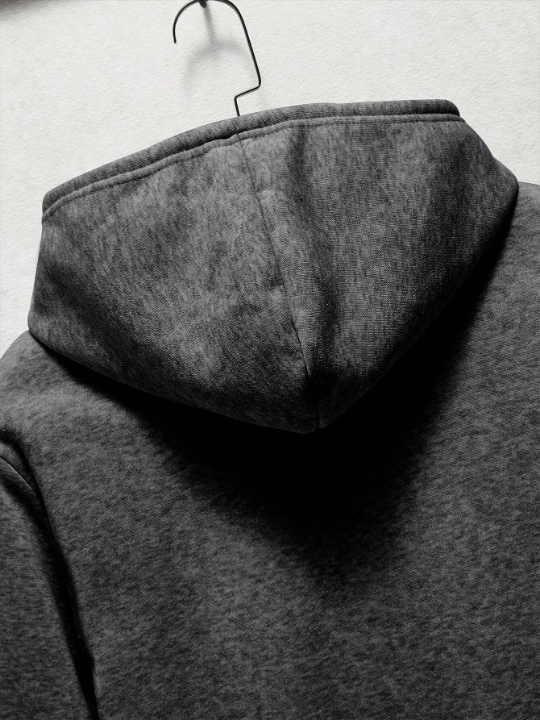 Men's Drawstring Hooded Long Sleeve Sweatshirt