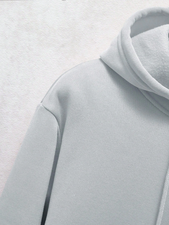 Men's Kangaroo Pocket Warm Lined Long Sleeve Hoodie