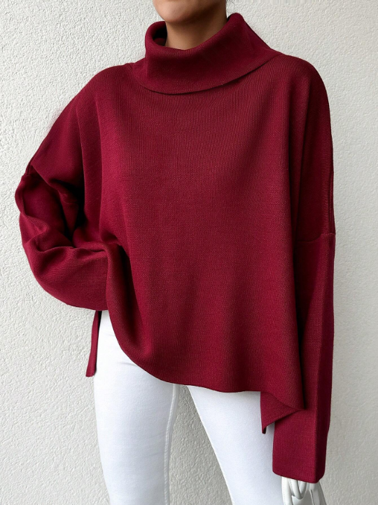 Women's Turtleneck Long Sleeve Sweater