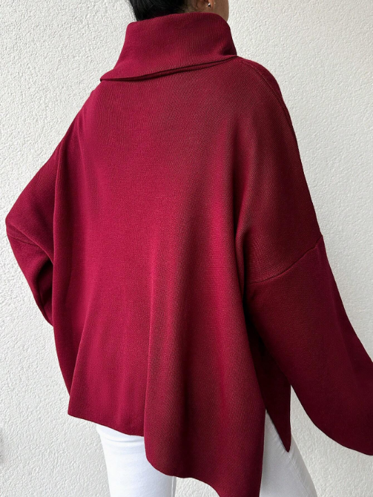 Women's Turtleneck Long Sleeve Sweater