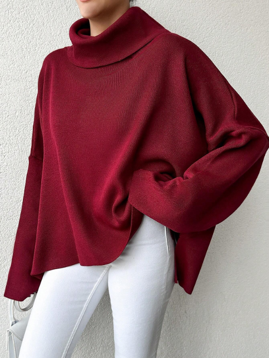 Women's Turtleneck Long Sleeve Sweater