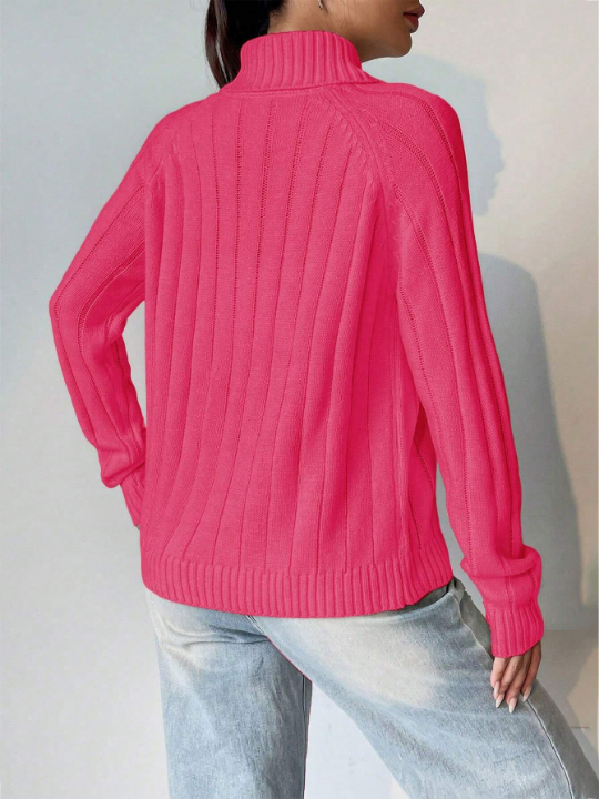 Turtleneck Long Sleeve Basic Sweater