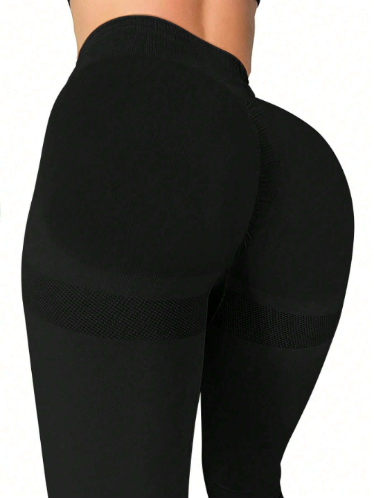 Yoga Basic Seamless High Elasticity Sports Leggings