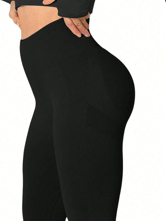 Yoga Basic Seamless High Elasticity Sports Leggings