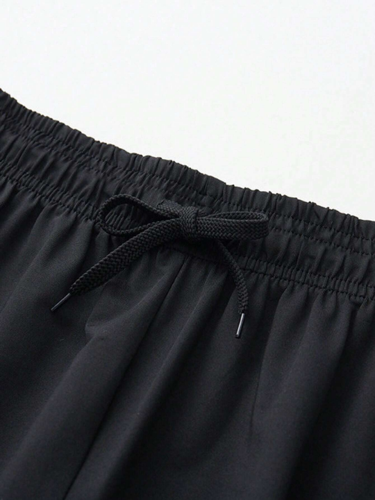 Fitness Shorts Quick-Dry Weightlifting Training Running Jogging Shorts Black Shorts