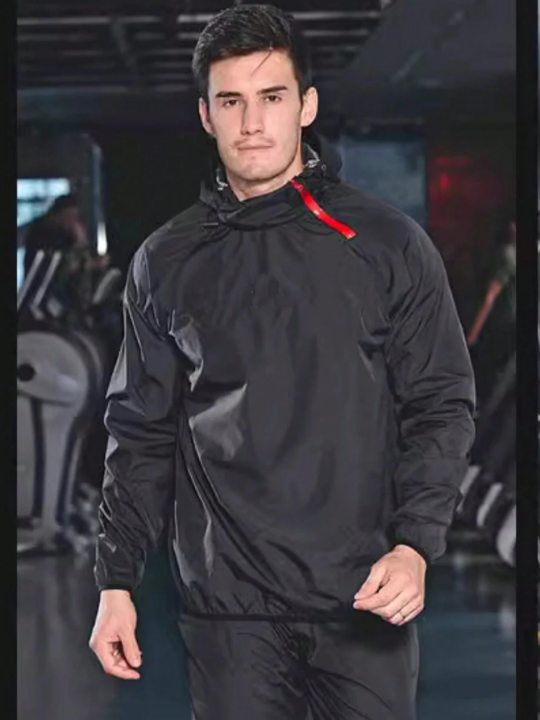 Men's Professional Sports Fitness Sauna Sweat Suit Gym Clothes Men