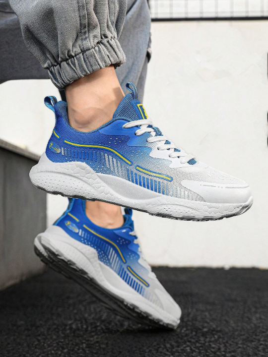 Unisex Couples' Mesh Breathable Running Shoes, Lightweight And Comfortable With Unique Thick-Soled & Heightened Design, Trendy Korean Version Athletic Shoes