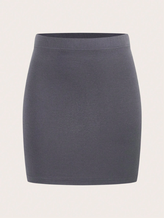 BASICS Women's Solid Color Skirt