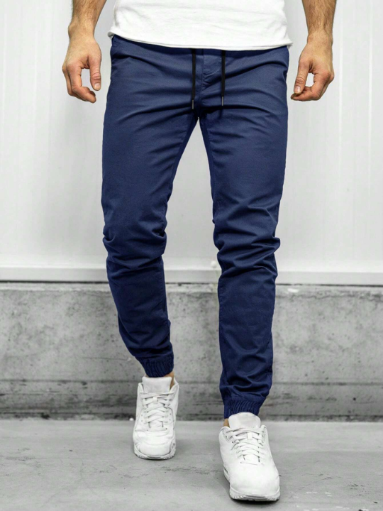 Manfinity Homme Men's Drawstring Cuffed Jogger Pants