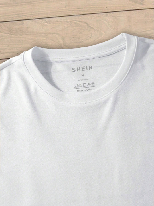 Men's Solid Color Short Sleeve T-Shirt