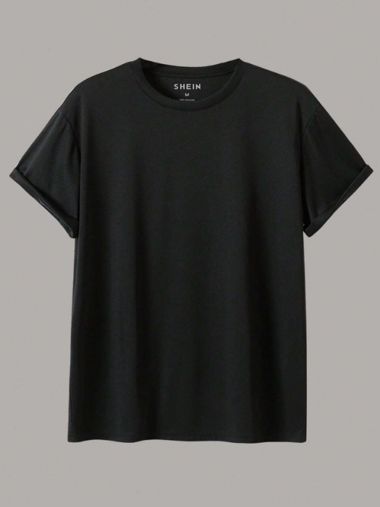 Men's Solid Color Short Sleeve T-Shirt