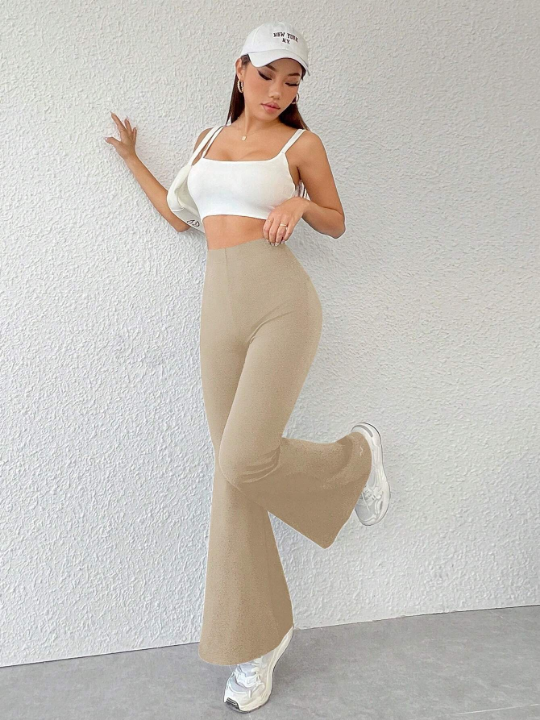 PETITE Those Are High Waisted Slim Fit Flare Pants