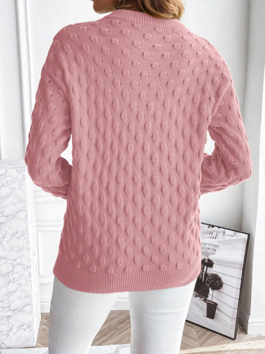 Essnce Maternity Round Neck Long Sleeve Sweater