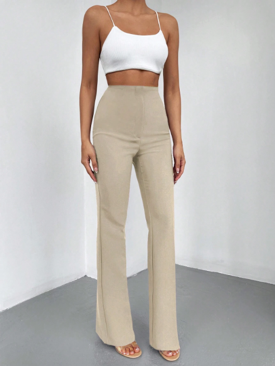 High Waist Straight Leg Pants