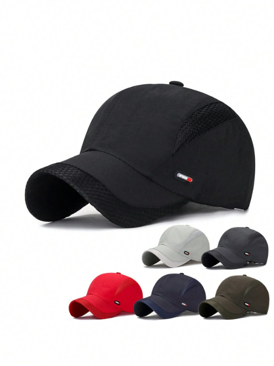 1pc Mesh Breathable Baseball Cap Truck Driver Cap Dad Cap Lightweight Breathable Golf Cap Running Cap