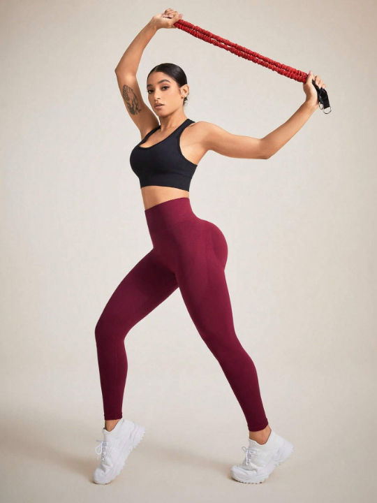 Yoga Basic High Elastic Seamless Sports Leggings