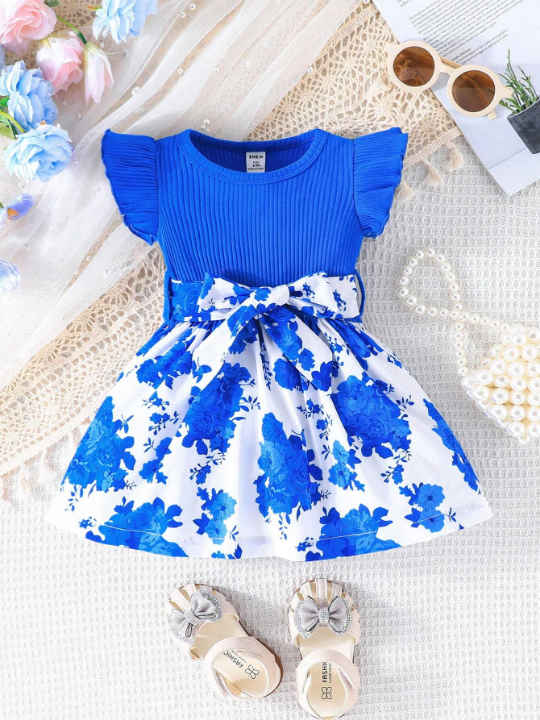 Baby Girl's Floral Printed Dress