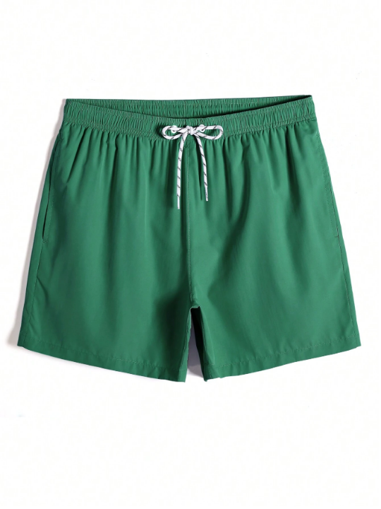 Manfinity Swimmode Men's Drawstring Waist Beach Shorts