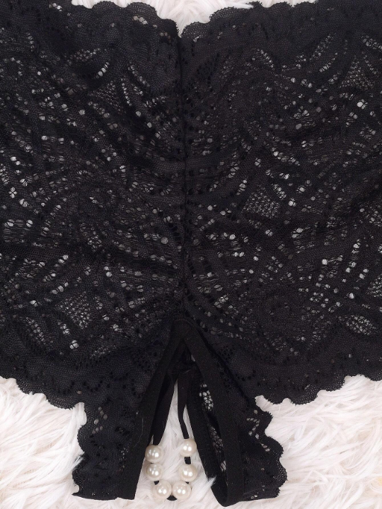 Classic Sexy Crotchless Lace Panty