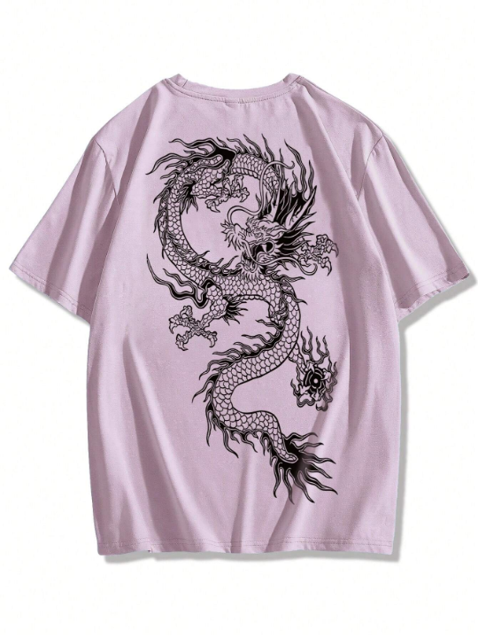 Manfinity EMRG Men's Dragon Pattern Printed T-Shirt