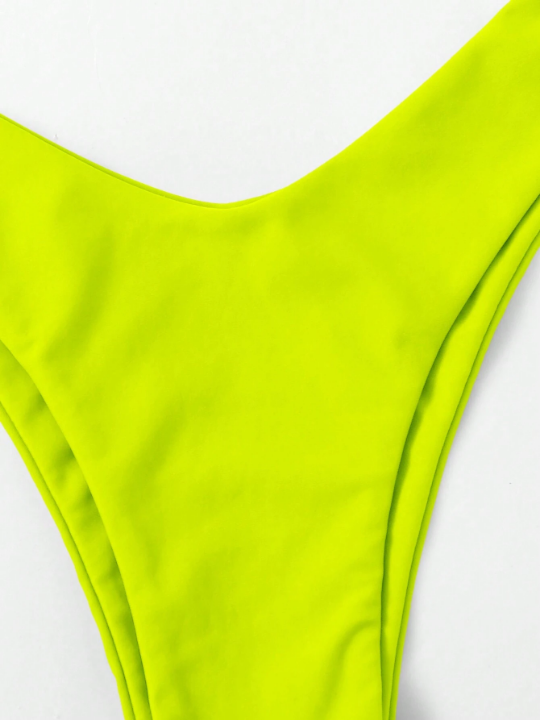 Swim Vcay Solid Color Separated Swimsuit Set