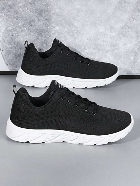 Men's Large Size Sports Shoes For All Seasons, New Style Breathable Mesh Sneakers With Old Money Style, Casual Walking Shoes, Versatile And Fashionable