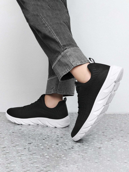 Men's Large Size Sports Shoes For All Seasons, New Style Breathable Mesh Sneakers With Old Money Style, Casual Walking Shoes, Versatile And Fashionable