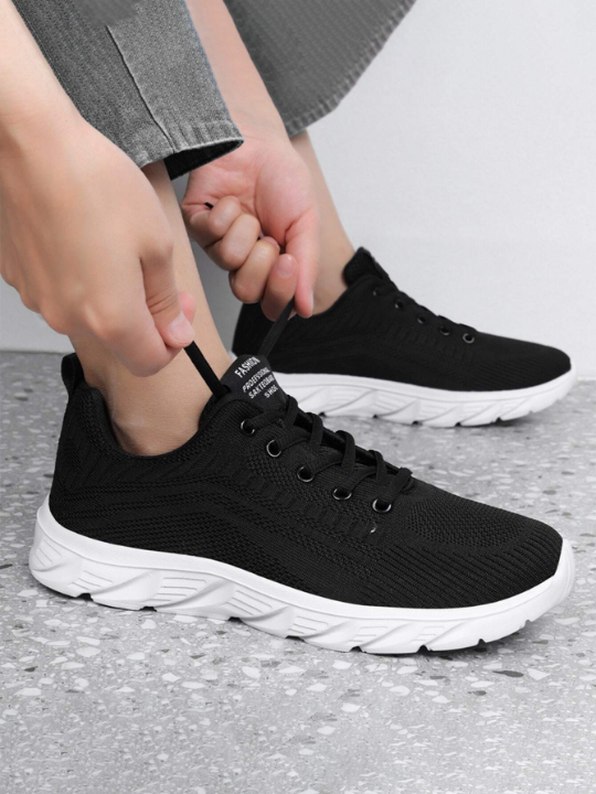 Men's Large Size Sports Shoes For All Seasons, New Style Breathable Mesh Sneakers With Old Money Style, Casual Walking Shoes, Versatile And Fashionable