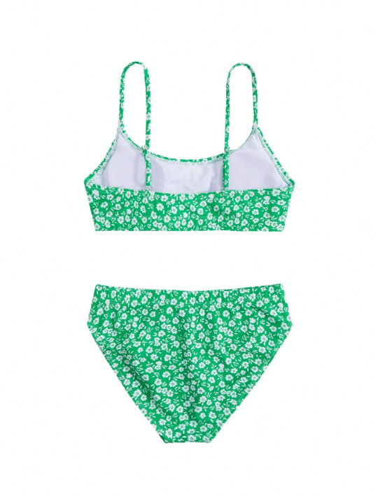 Ditsy Floral Print Bikini Swimsuit