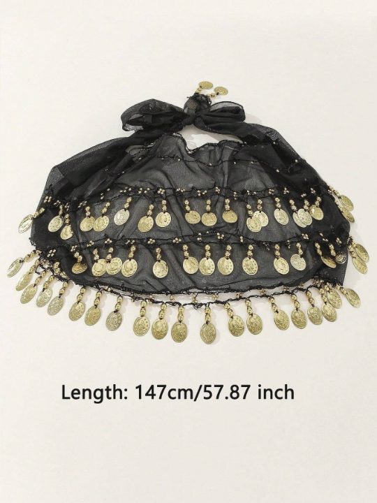 1 Piece Women's Belly Dance Waist Chain Dance Costume Festival Performance Waistband Chiffon Waist Chain Belt Waist Decorative Belt Waist Skirt Boho