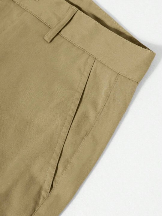 Manfinity Men's Solid Color Pants With Pockets