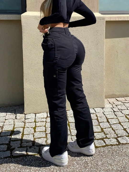 Women'S Cargo Pocket Long Pants